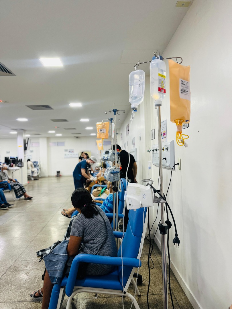 A sala de quimioterapia do Hosspital do Bem tem capacidade para atender 15 pacientes simultaneamente.jpg