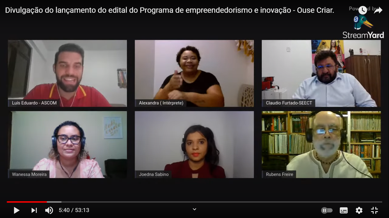 Divulgação do Edital Ouse Criar 2021 Divulgação do Edital Ouse Criar 2021