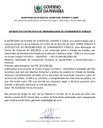 EXTRATO DA JUSTIFICATIVA DE INEXIGIBILIDADE DE CHAMAMENTO PÚBLICO - Campeonato Paraibano de Karatê-Adulto e Infantil-Masculino e Feminino.