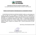 TERMO DE RATIFICAÇÃO DE INEXIGIBILIDADE DE CHAMAMENTO PÚBLICO Projeto "Esporte: Despertar da Cidadania 2025"