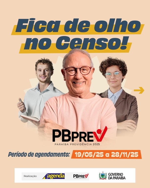 Censo Previdenciário PBPrev divulga polos de atendimento no interior do Estado_1.jpg