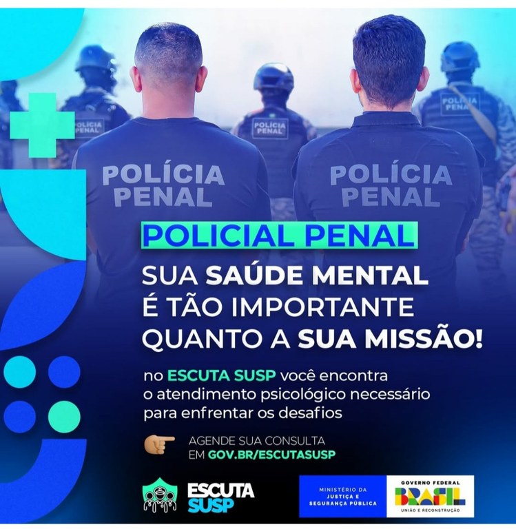 Escuta SUSP: sessões de atendimento psicológico online para os policiais penais da Paraíba