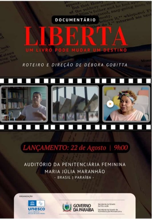 Liberta_ Documentário sobre impacto da literatura no sistema prisional será exibido para reeducandas da Penitenciária Júlia Maranhão.jpg Liberta_ Documentário sobre impacto da literatura no sistema prisional será exibido para reeducandas da Penitenciária Júlia Maranhão.jpg