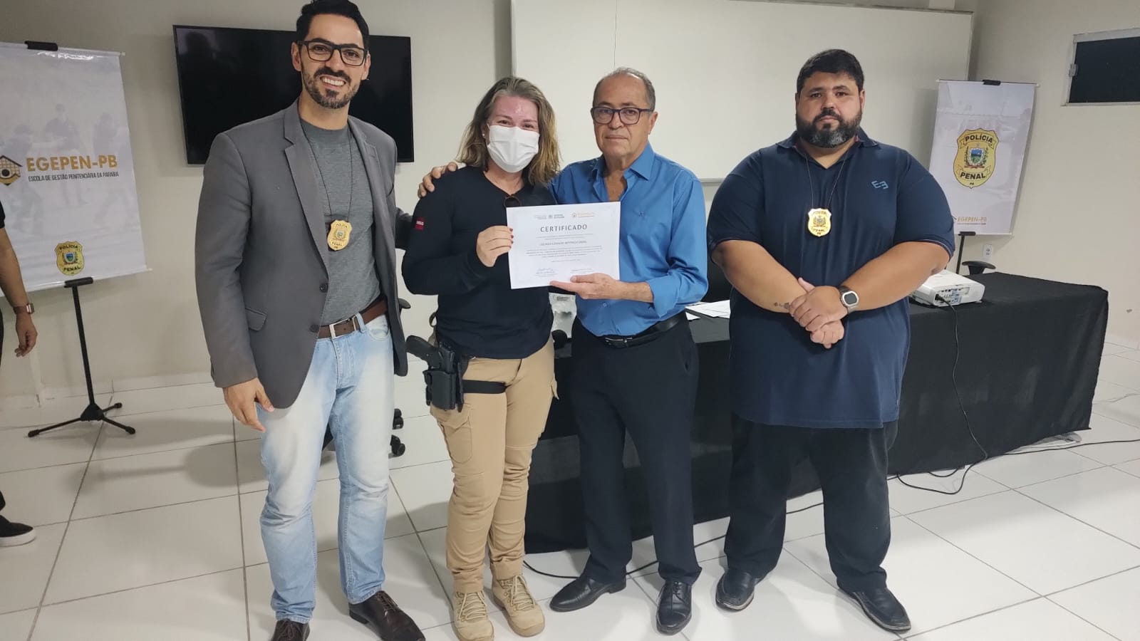 Seap-PB entrega certificados a mulheres policiais penais do primeiro Curso de Armamento e Tiro – Habilitação em Pistola Calibre .40_1