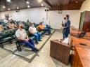 Secretário de Segurança Pública, Jean Nunes, durante encontro com produtores canavieiros, nesta terça-feira.jpg