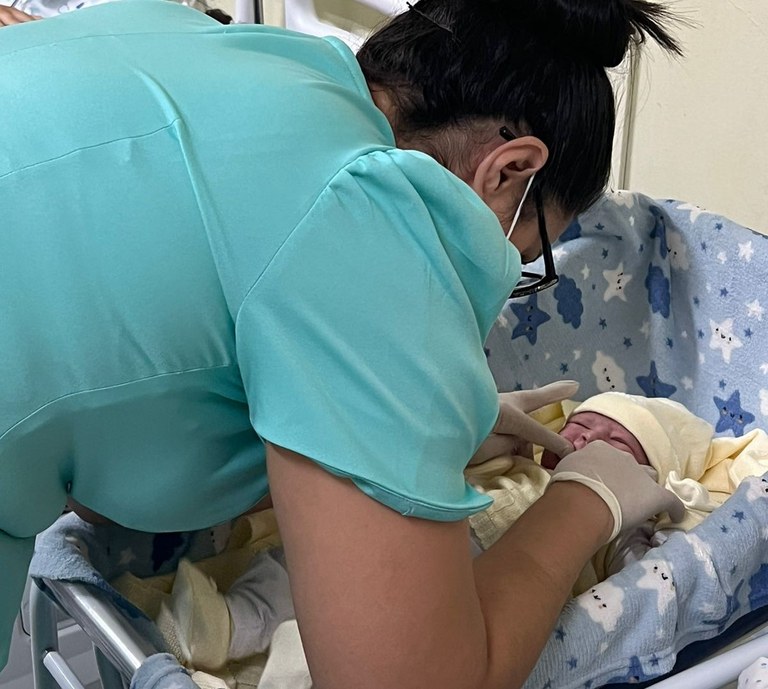 As avaliações bucomaxilo acontecem diariamente na maternidade do hosputal.jpg