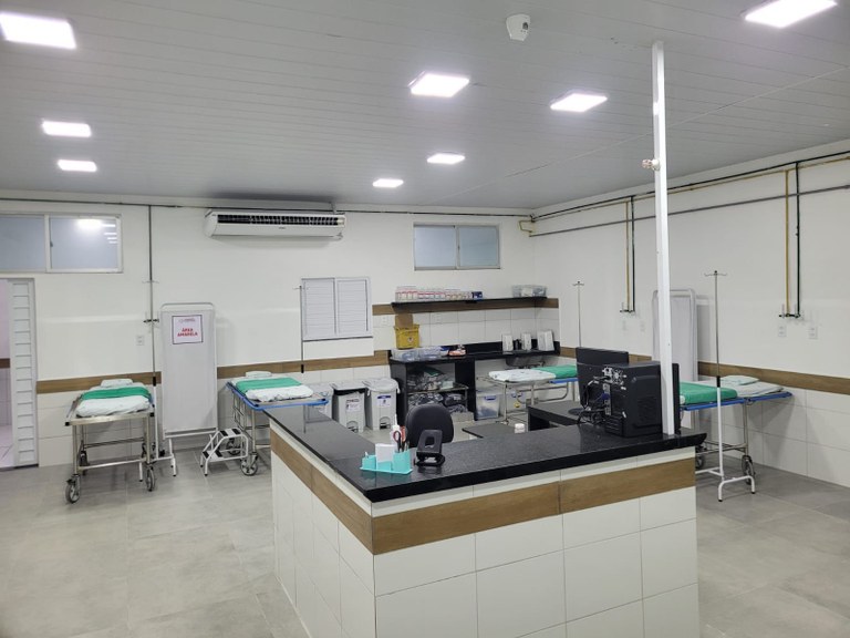 Posto de Enfermagem dentro da nova Área Amarela onde ficarão pacientes menos grave.jpg