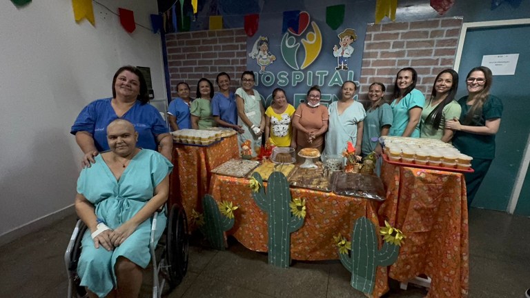 Pacientes do Hospital do Bem participaram de uma comemoração junina na tarde desta quarta-feira (25).jpg