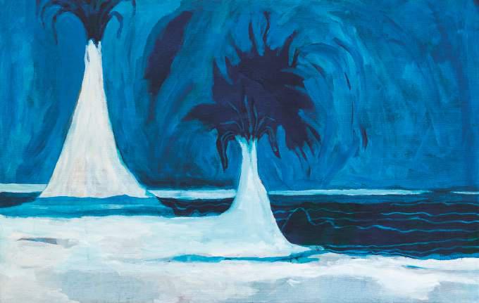 Alice Vinagre, Dois vulcões I, 2018, acrílica sobre tela, 94 x 149 cm. Foto_ Divulgação.jpg