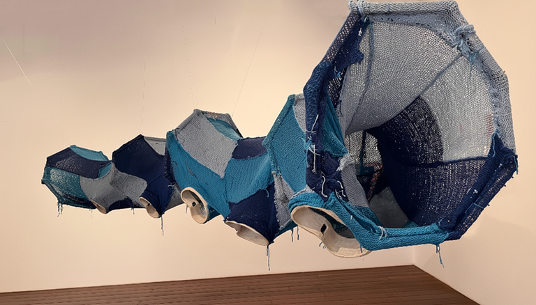 Inara Marchi, Pirossomos, 2025, cerâmica, tricô e madeira, 200 x 600 x 100 cm. Foto César Formiga_1.png