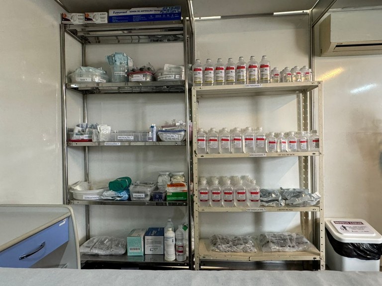 O Posto já está com insumos e equipamentos.jfif